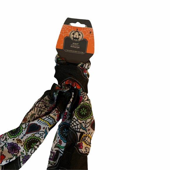 Accessories - Women's Adorable Sugar Skull Scarf - NEW WITH TAGS - WN17